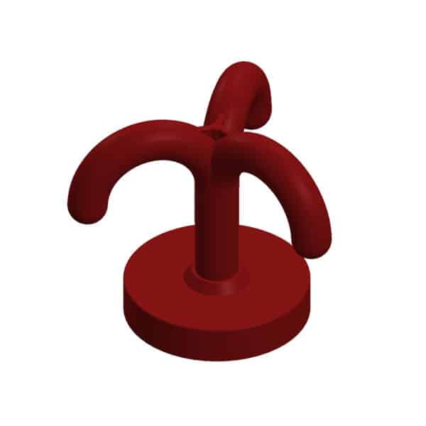 3 coat hooks for ceiling mounting