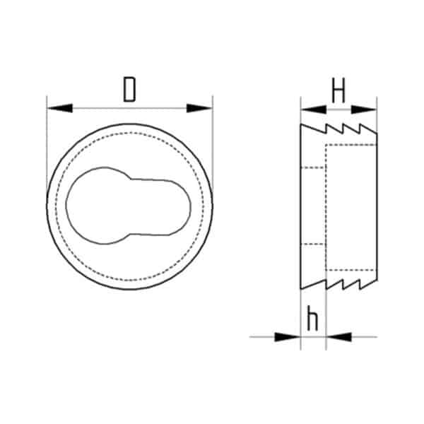 Accroche pour cadre photo - forme de clé – Image 2