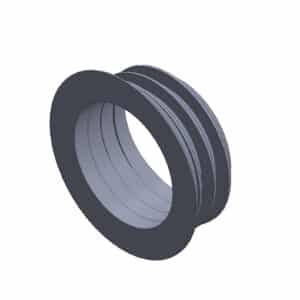 Accroche pour cadre photo avec demi-cercle dentelé et bourrelet