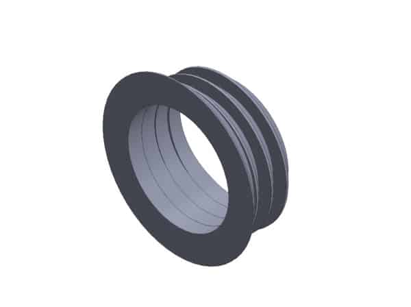 Accroche pour cadre photo avec demi-cercle dentelé et bourrelet