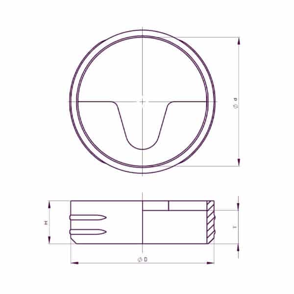 Suspension pour cadre photo - forme trapézoïdale – Image 2