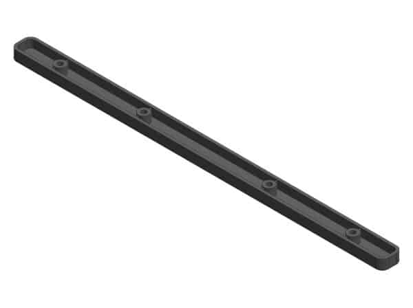 Drawer rails for screwing on