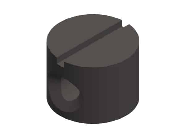 Clamp with hole for self-tapping screws